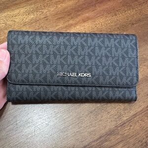 Michael Kors Charcoal Logo Wallet